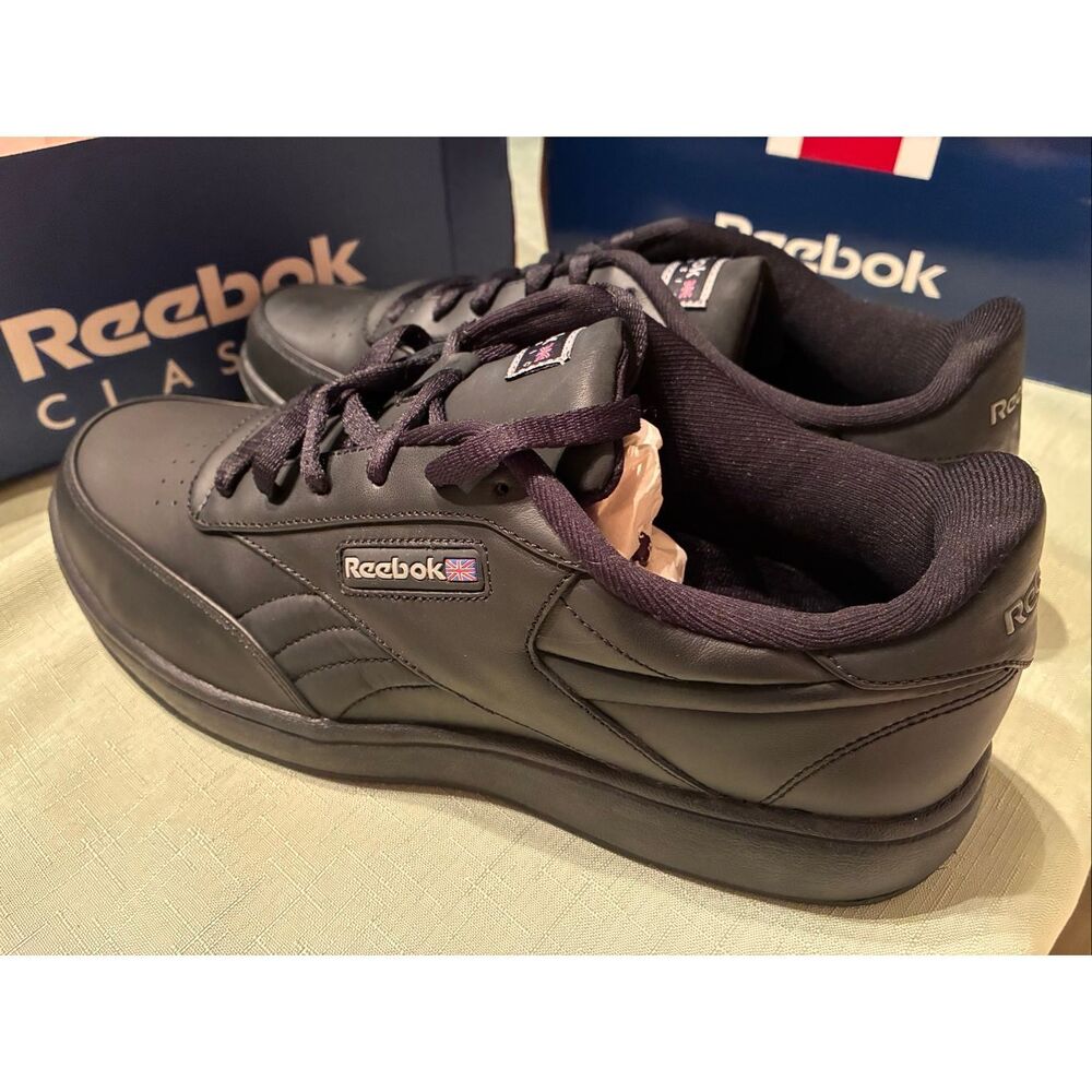 Reebok Black Sneakers CL ACE Classic Men Size 10